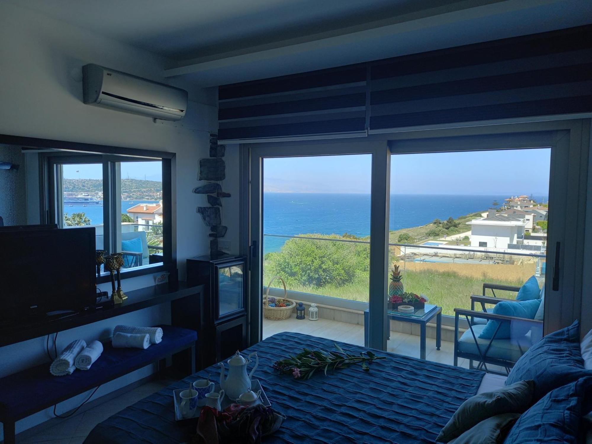 Çeşme Mavi Panorama Villa מראה חיצוני תמונה